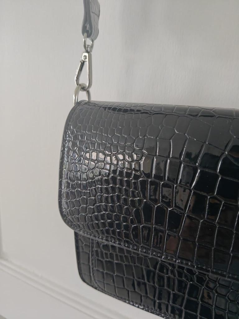 Hvisk Cayman pocket blinkend croco, Sieraden, Tassen en Uiterlijk, Tassen | Damestassen, Ophalen of Verzenden, Zo goed als nieuw