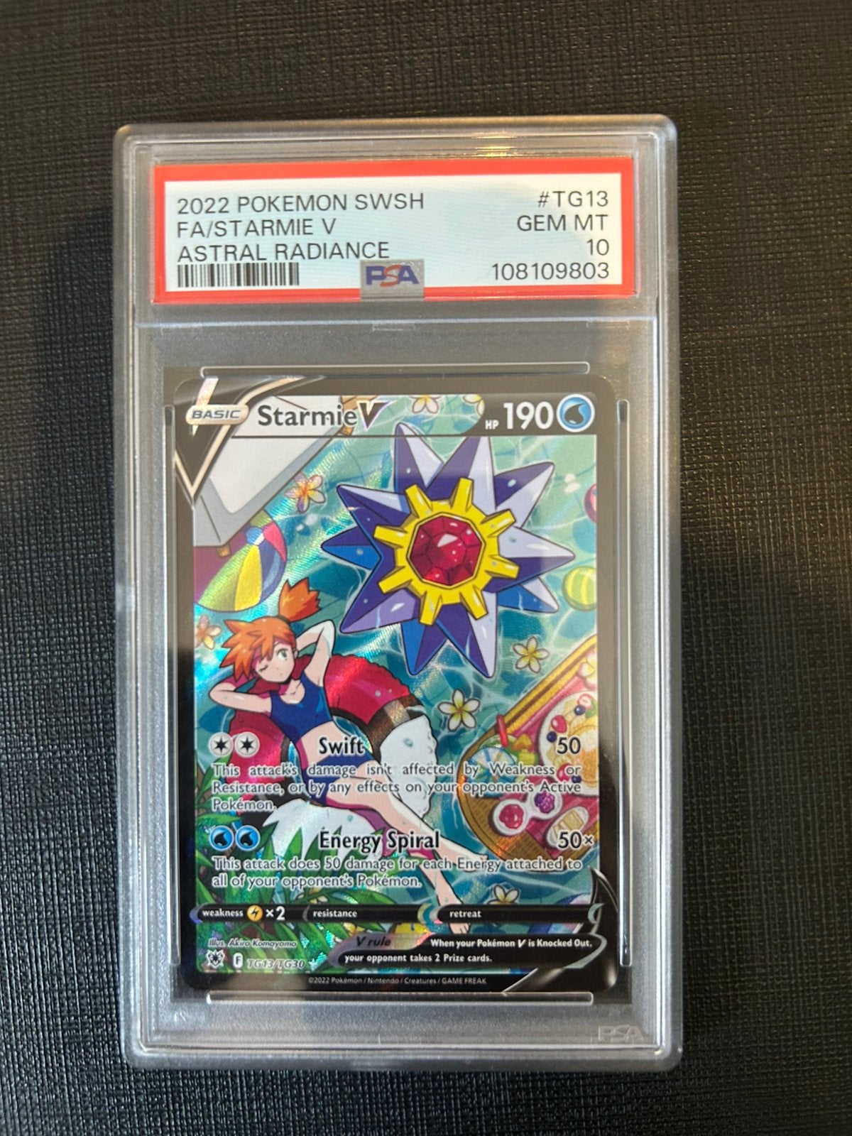 PSA 10 Starmi v sir uit asr TG13, Hobby en Vrije tijd, Ophalen of Verzenden, Zo goed als nieuw, Losse kaart