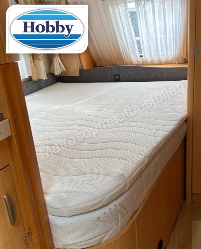Hobby Topper frans bed(uit voorraad leverbaar) HR55 (6cm, 19, Caravans en Kamperen, Niet ingevuld, Niet ingevuld, Niet ingevuld
