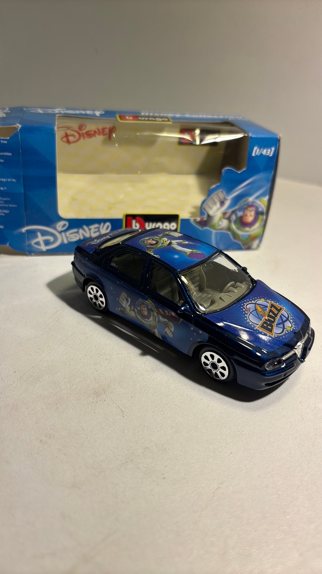 Alfa romeo 156 toystory disney bburago 1.43, Overige merken, Auto, Ophalen of Verzenden, A