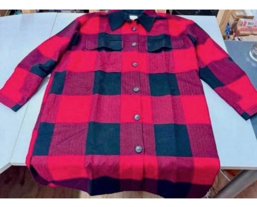 H&M vest trui jack - L mannen heren Rood Zwart geblokt blok, Maat 52/54 (L), Ophalen of Verzenden, Zo goed als nieuw, H