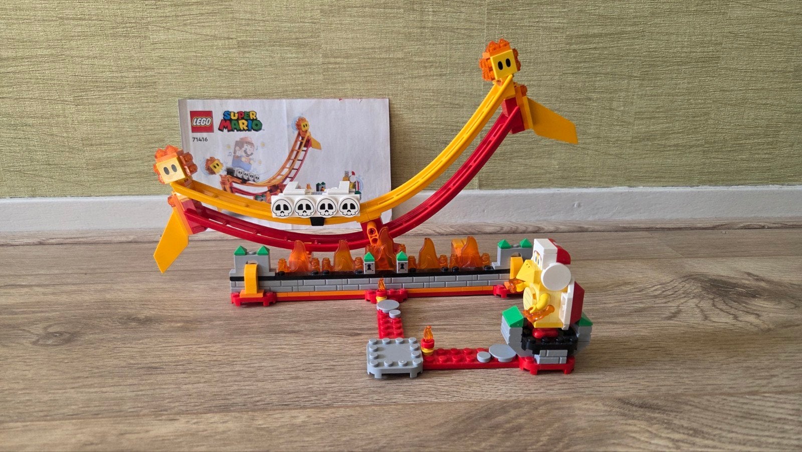 LEGO Super Mario Uitbreidingsset rit over lavagolven, Ophalen of Verzenden, Zo goed als nieuw, Inclusief instructies, Lego