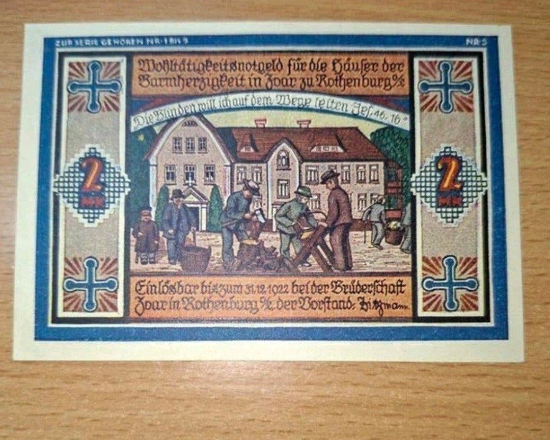 Duits/ Pools Notgeld Rothenburg Noodgeld, Ophalen of Verzenden, Duitsland