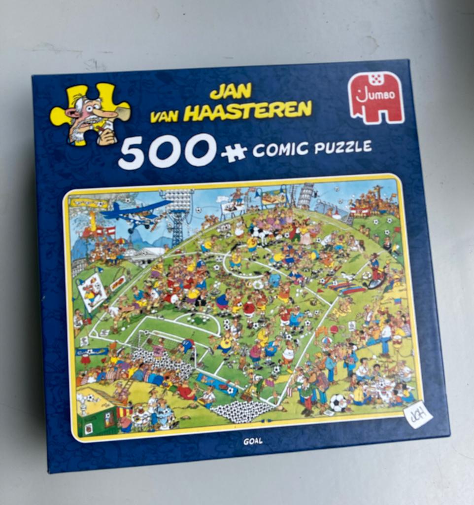 Jan van Haasteren 500+ Comic Puzzel - Voetbal, Ophalen of Verzenden, 500 t/m 1500 stukjes, Zo goed als nieuw, Legpuzzel