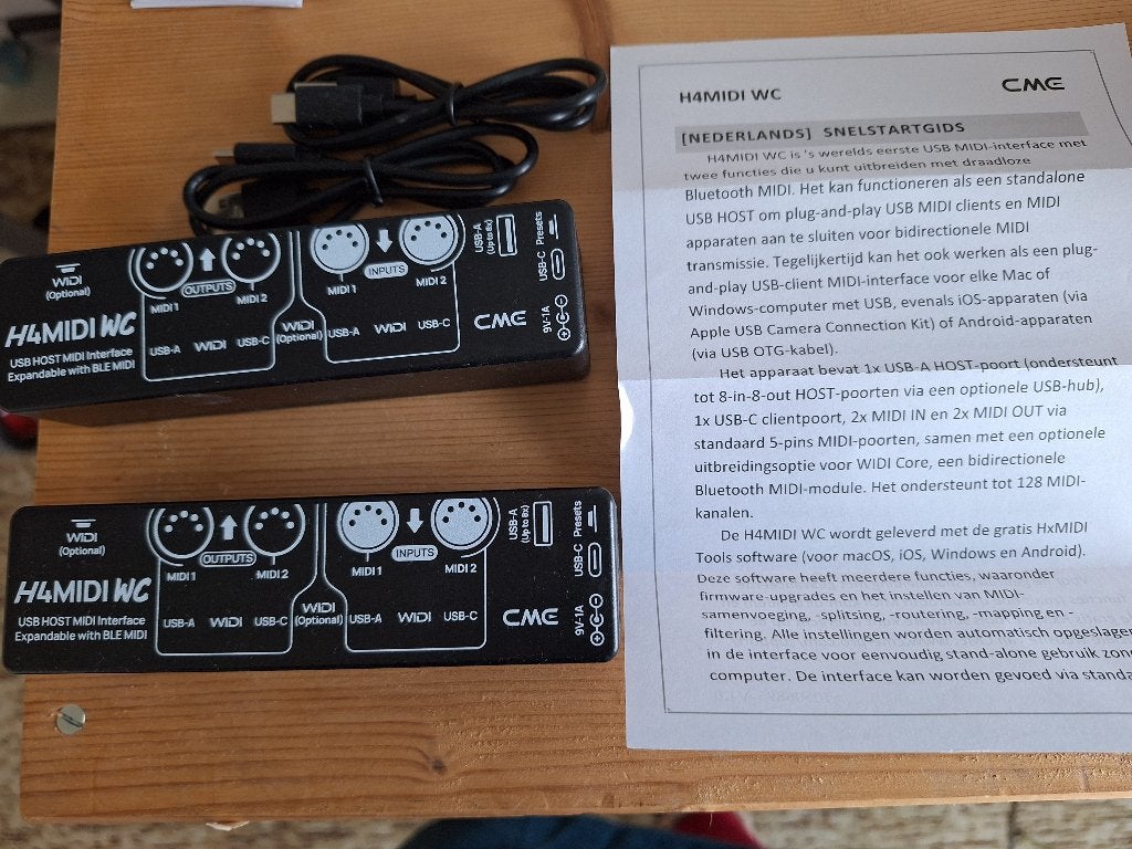 CME H4MIDI WC USB HOST MIDI Interface - Nieuw, Ophalen of Verzenden, Zo goed als nieuw, Overige instrumenten