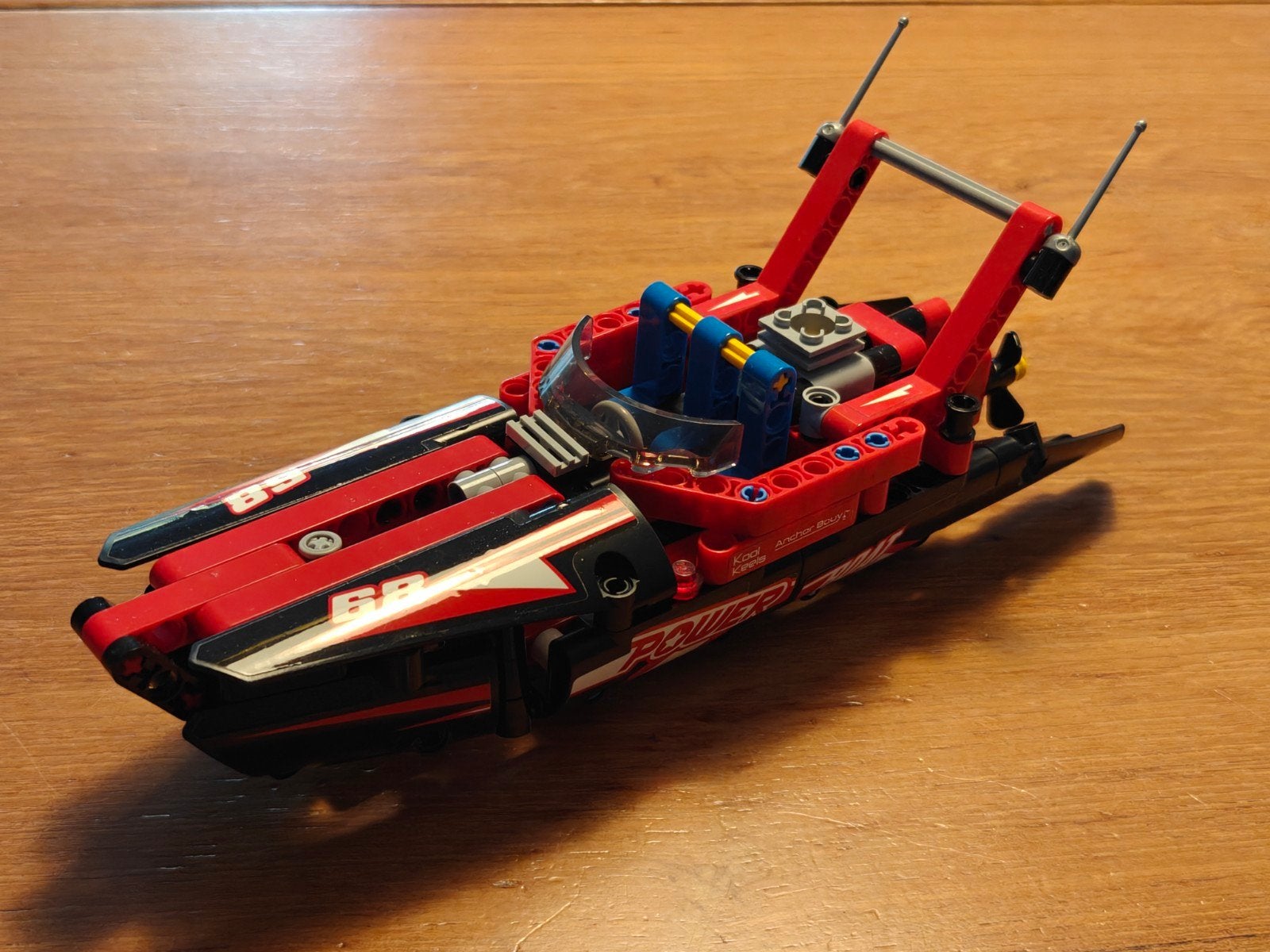 Lego Technic 42089 Powerboot, Gebruikt, Lego, Compleet, Ophalen of Verzenden