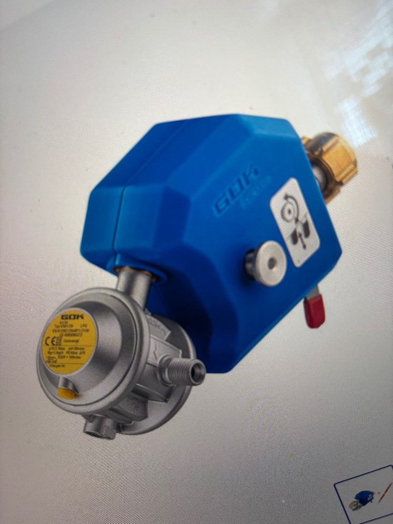 Nieuwe GOK gasdrukregelaar EN CRASHSENSOR garantie - Obelink, Ophalen of Verzenden, Nieuw