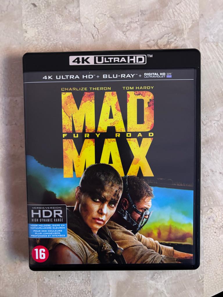 Mad Max: Fury Road 4K Ultra HD Blu-ray - NL ondertiteld, Cd's en Dvd's, Blu-ray, Ophalen of Verzenden, Zo goed als nieuw, Actie