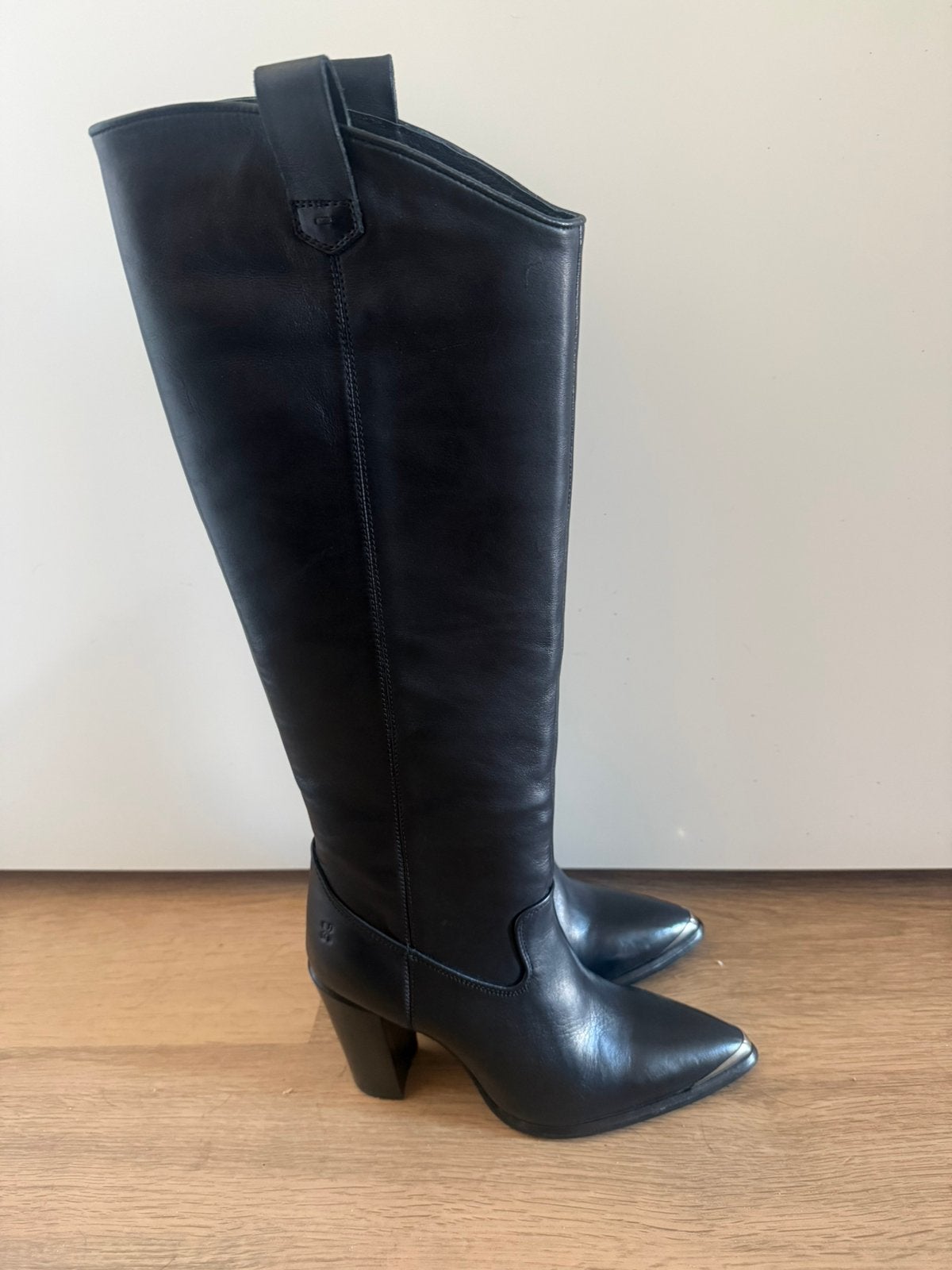 Hoge Bronx laarzen zwart Next Americana Long 37, Kleding | Dames, Hoge laarzen, Verzenden, Zwart, Nieuw