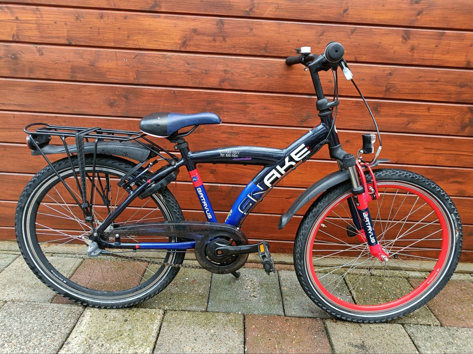 Prachtige Batavus Snake 24 inch jongensfiets met 3 V, Ophalen, Terugtraprem, 24 inch, Zo goed als nieuw