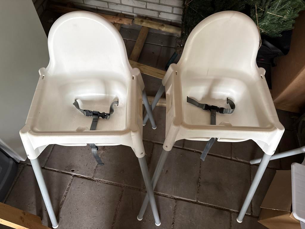 Antilop IKEA (tweeling) kinderstoelen met gordel, Ophalen, Gebruikt, Overige typen, Afneembaar eetblad