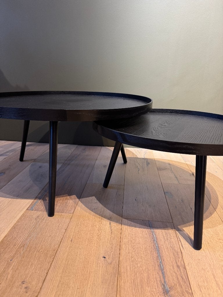 Bijzettafel, Minder dan 55 cm, Rond, Zo goed als nieuw, Hout