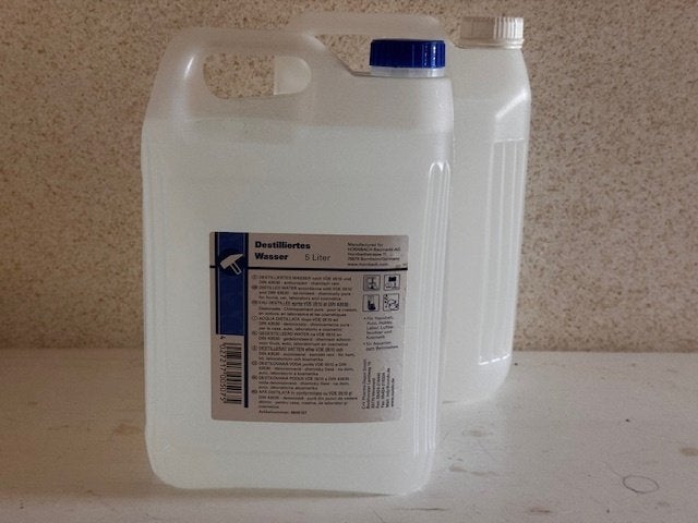 Gedestilleerd water, Ophalen, Nieuw