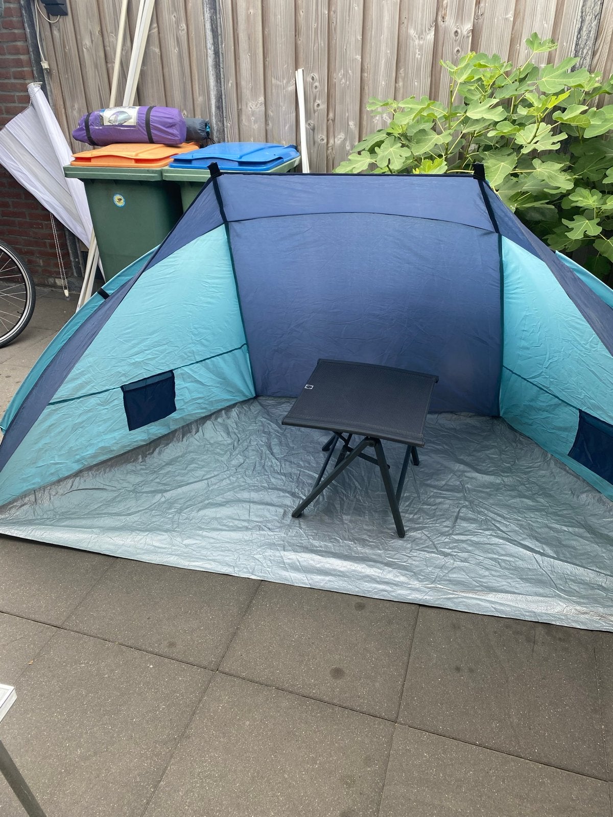 Strandtent/zonnescherm met UV-bescherming, Ophalen of Verzenden, Gebruikt, Tot en met 2