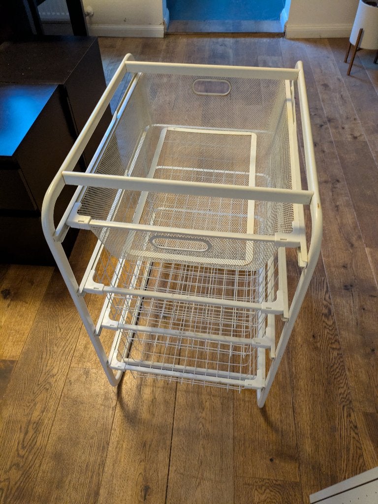 Draadmand ladekastje, Huis en Inrichting, Kasten | Ladekasten, Ophalen, Minder dan 50 cm, Gebruikt, 3 of 4 laden