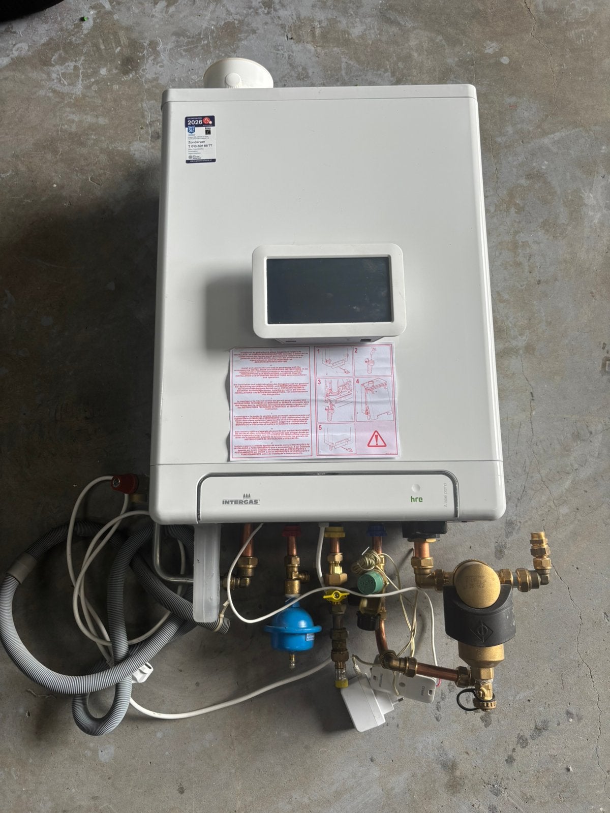 Intergas cv ketel van 2025 met toon thermostaat, Doe-het-zelf en Verbouw, Ophalen, 30 tot 80 cm, Cv-ketel of Combi-ketel, Minder dan 60 cm