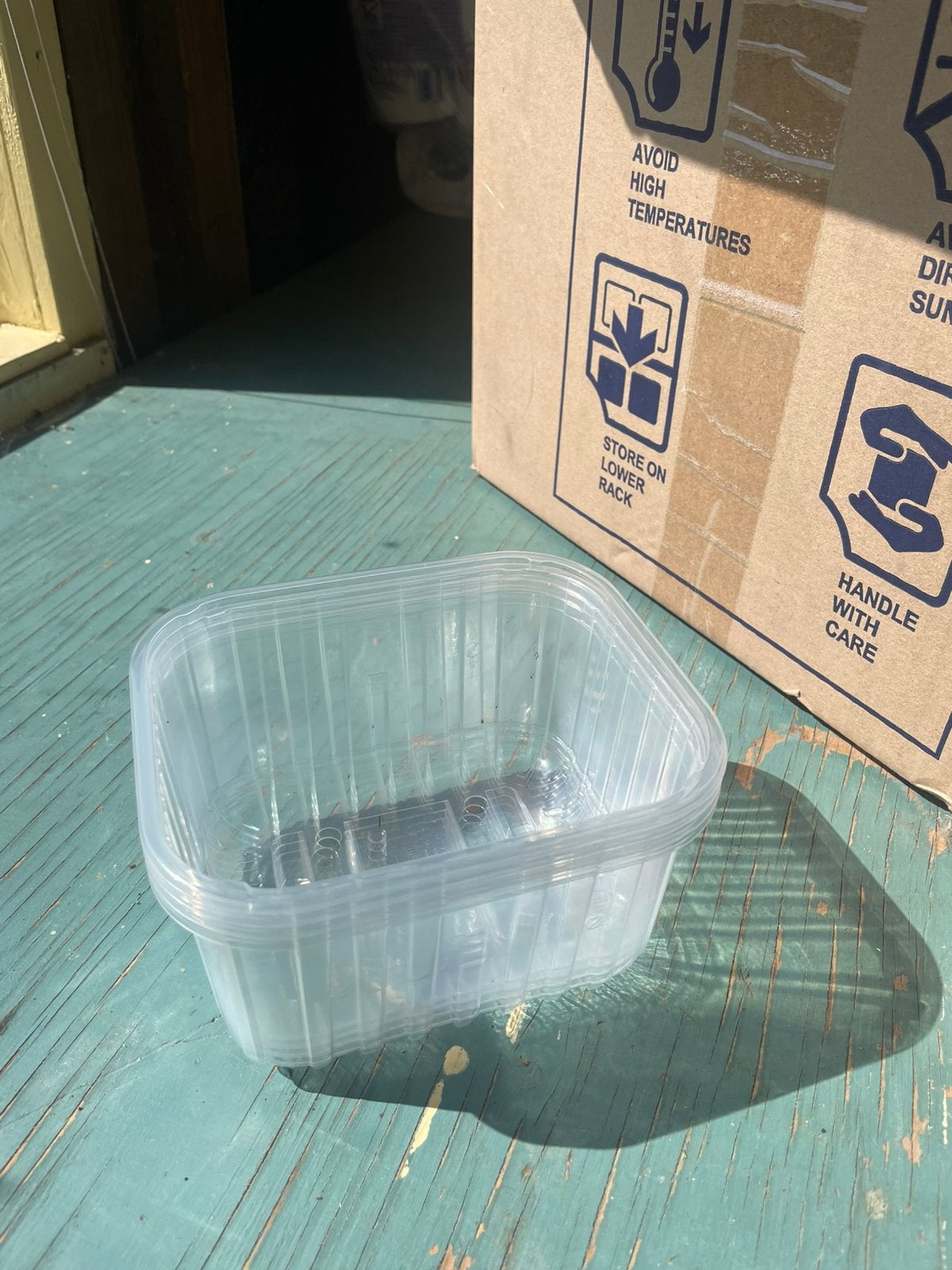 Aardbeien bakjes 500 gram transparant, Ophalen, Nieuw