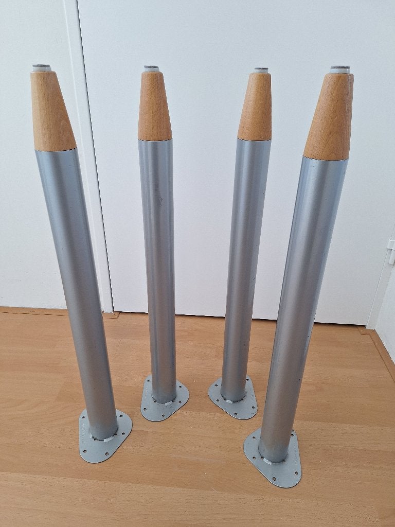 4 Tafelpoten Potlood, Ophalen, Minder dan 50 cm, 50 tot 100 cm, Rond