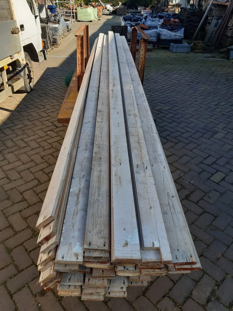 ca 75² oude vloerdelen, Ophalen, Gebruikt, Vloerdelen of -planken, 10 m² of meer