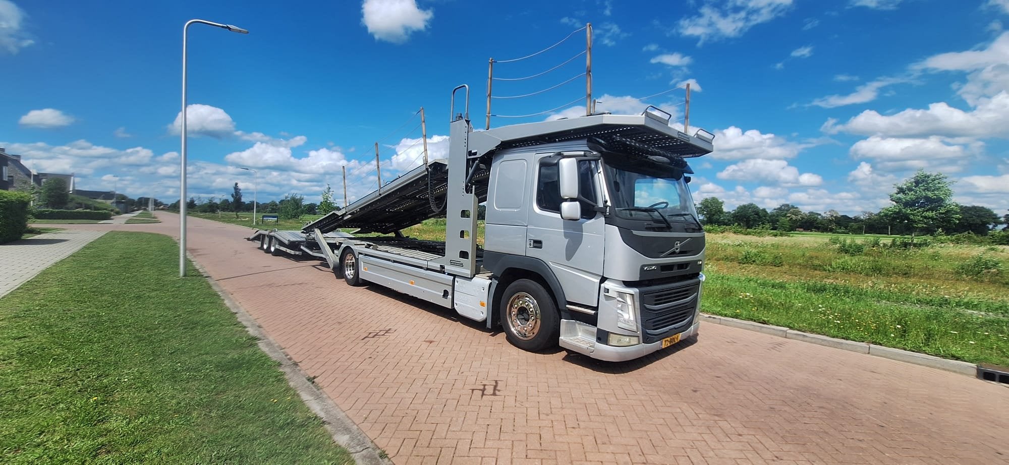 Volvo FM 370 Autotransporter + Groenewold 7-lader + Aanhange, Achterwielaandrijving, Euro 6, Origineel Nederlands, Bedrijf