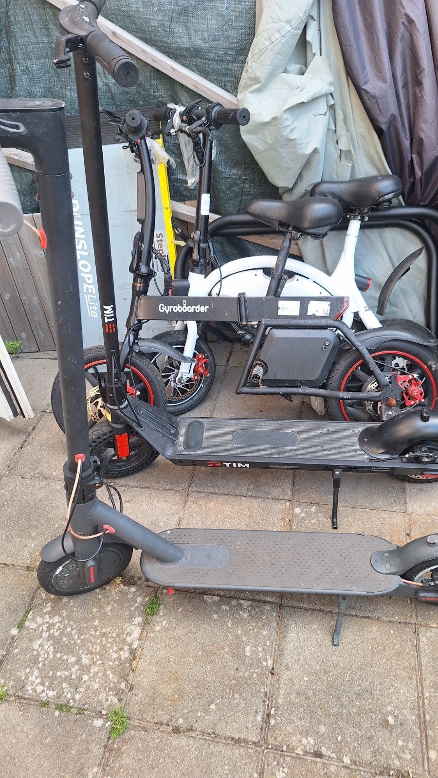 Partij elektrische steps en Windgoo's  - Diverse modellen, Ophalen of Verzenden, Gebruikt, Elektrische step (E-scooter), Diverse (o.a. Gyroboarder, TIM)