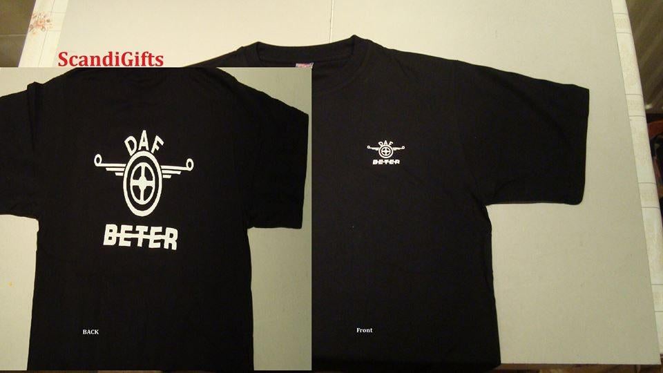t shirt daf daf beter en volvo beter, Ophalen of Verzenden, Nieuw, Zwart