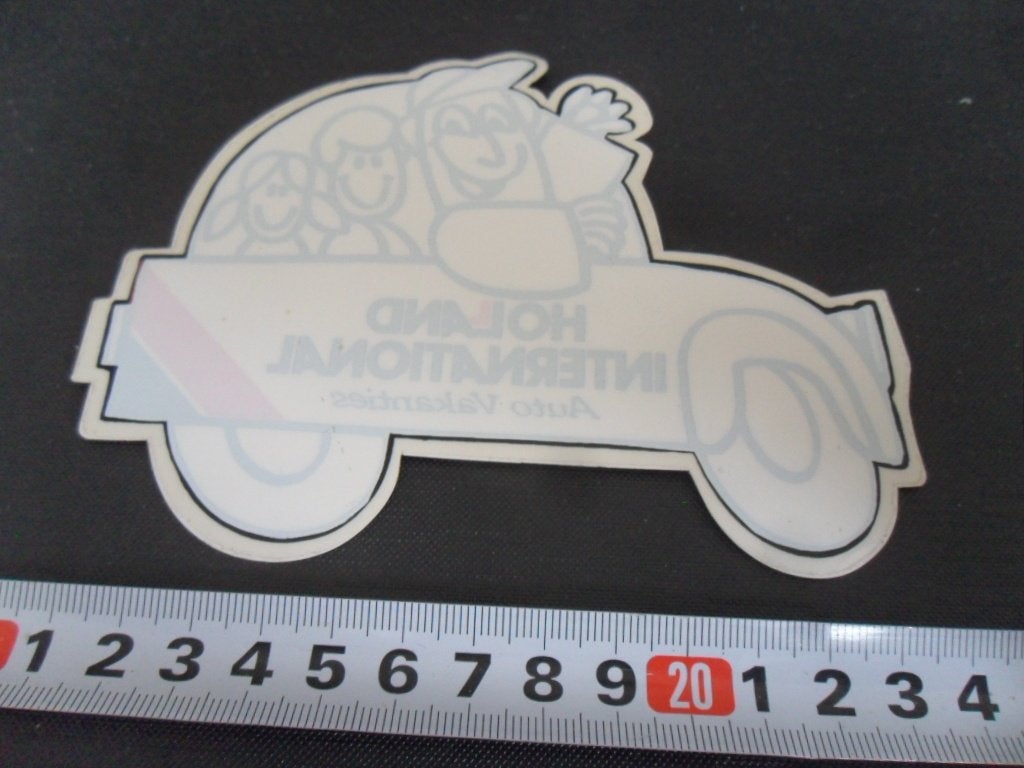 sticker raamsticker auto vakanties holland international, Ophalen of Verzenden, Zo goed als nieuw