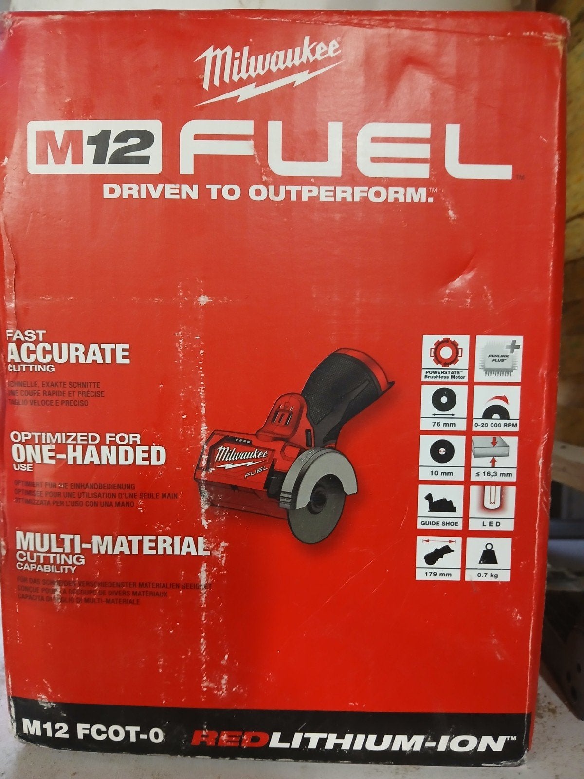 Milwaukee M12 FCUT-0 FUEL Accu doorslijper (body), Ophalen, Nieuw