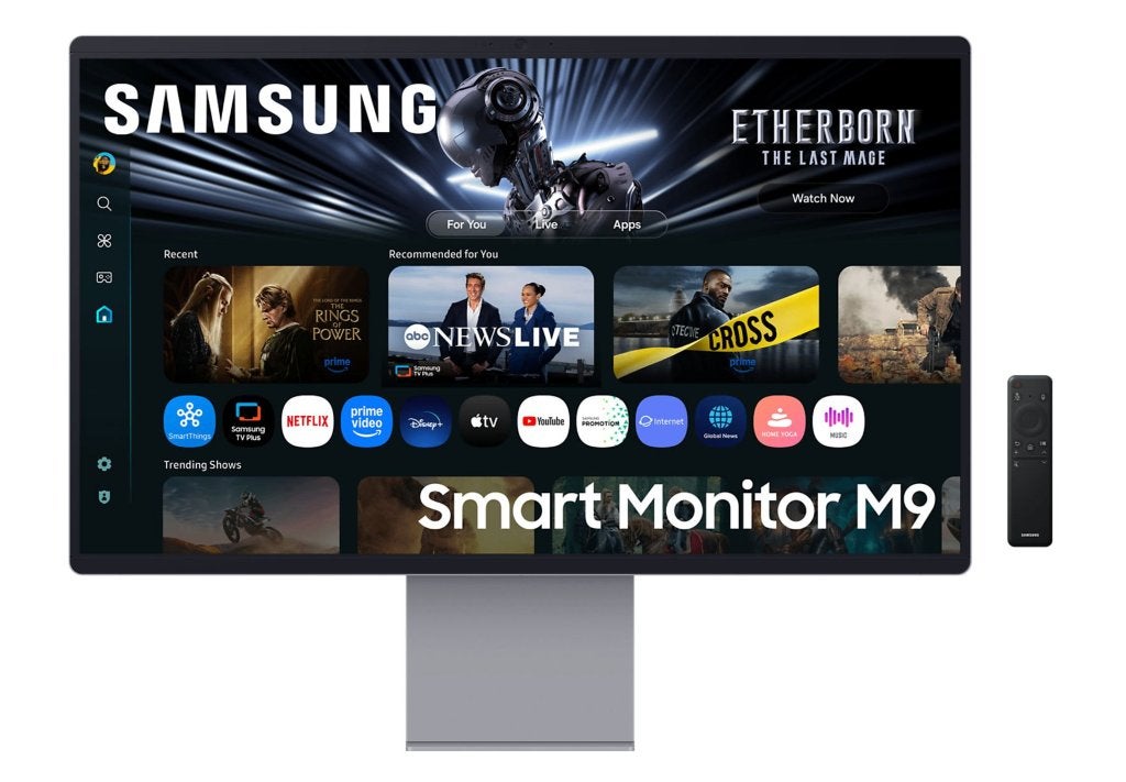SAMSUNG OLED NIEUWSTE Smart Monitor M9 M90SF 4K Vision AI, Ophalen, Minder dan 1 ms, Ingebouwde camera, Samsung