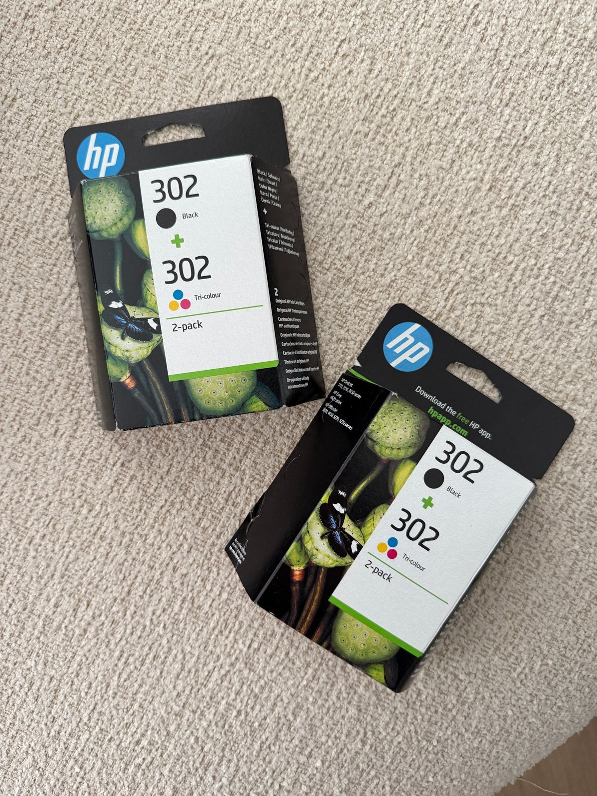 2x HP 302 Inktcartridges Zwart & Kleur (2-pack), Computers en Software, Printerbenodigdheden, Nieuw, Cartridge, Ophalen of Verzenden