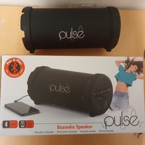 Luidspreker Bazooka Pulse, Audio, Tv en Foto, Luidsprekers, Nieuw, Overige typen, Minder dan 60 watt, Overige merken, Bluetooth