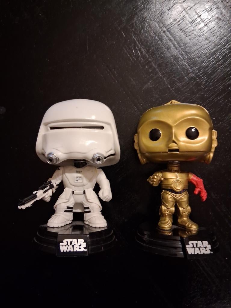 Star Wars Funko Pop: Snowtrooper & C-3PO, Ophalen of Verzenden, Zo goed als nieuw, Actiefiguurtje