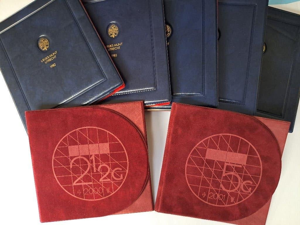 Proofset Nederland 1982 - 2001, Postzegels en Munten, Verzenden, Koningin Beatrix, 1 gulden, Setje