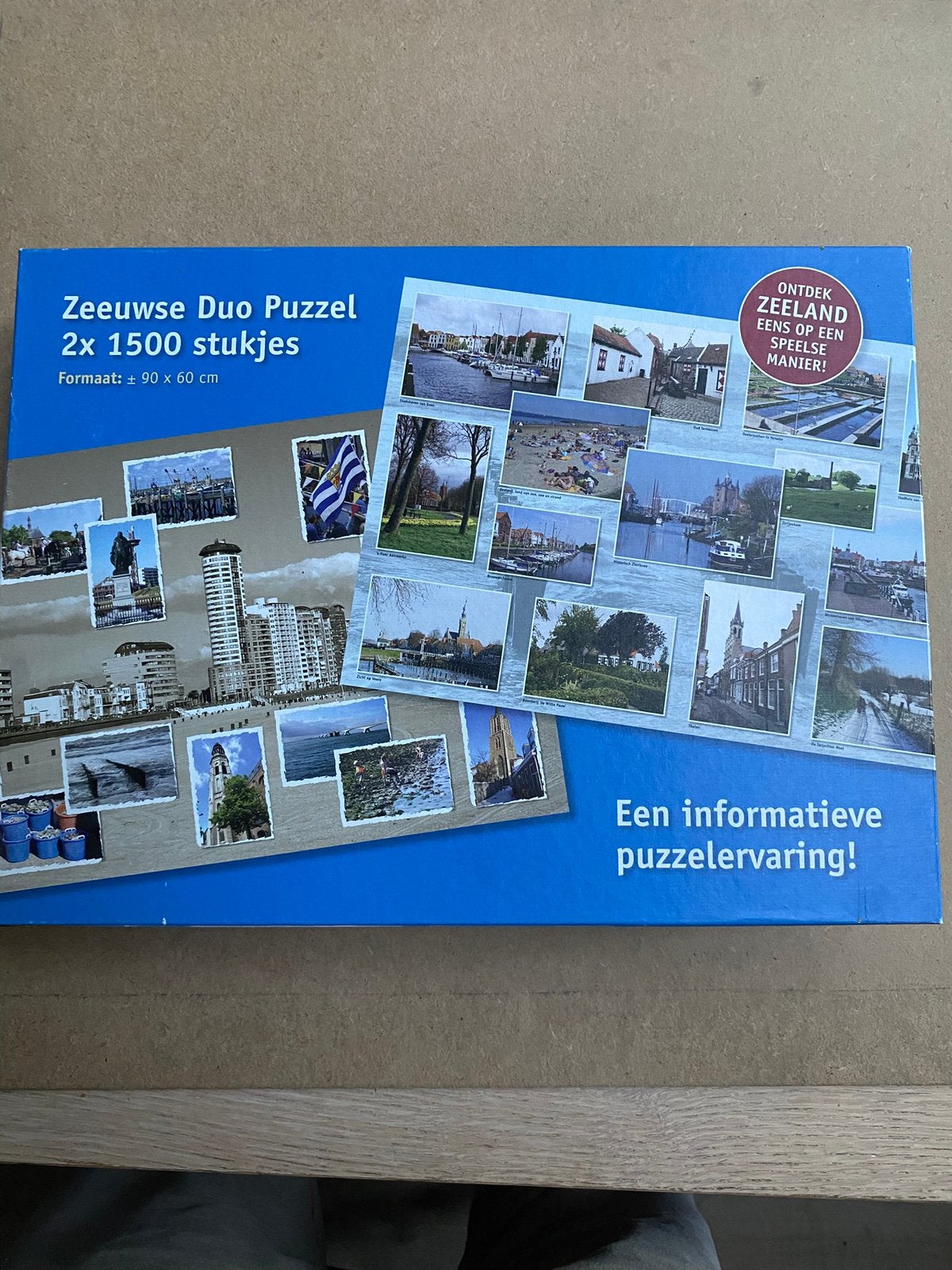 2 mooie Zeelandpuzzels, Ophalen, 500 t/m 1500 stukjes, Zo goed als nieuw