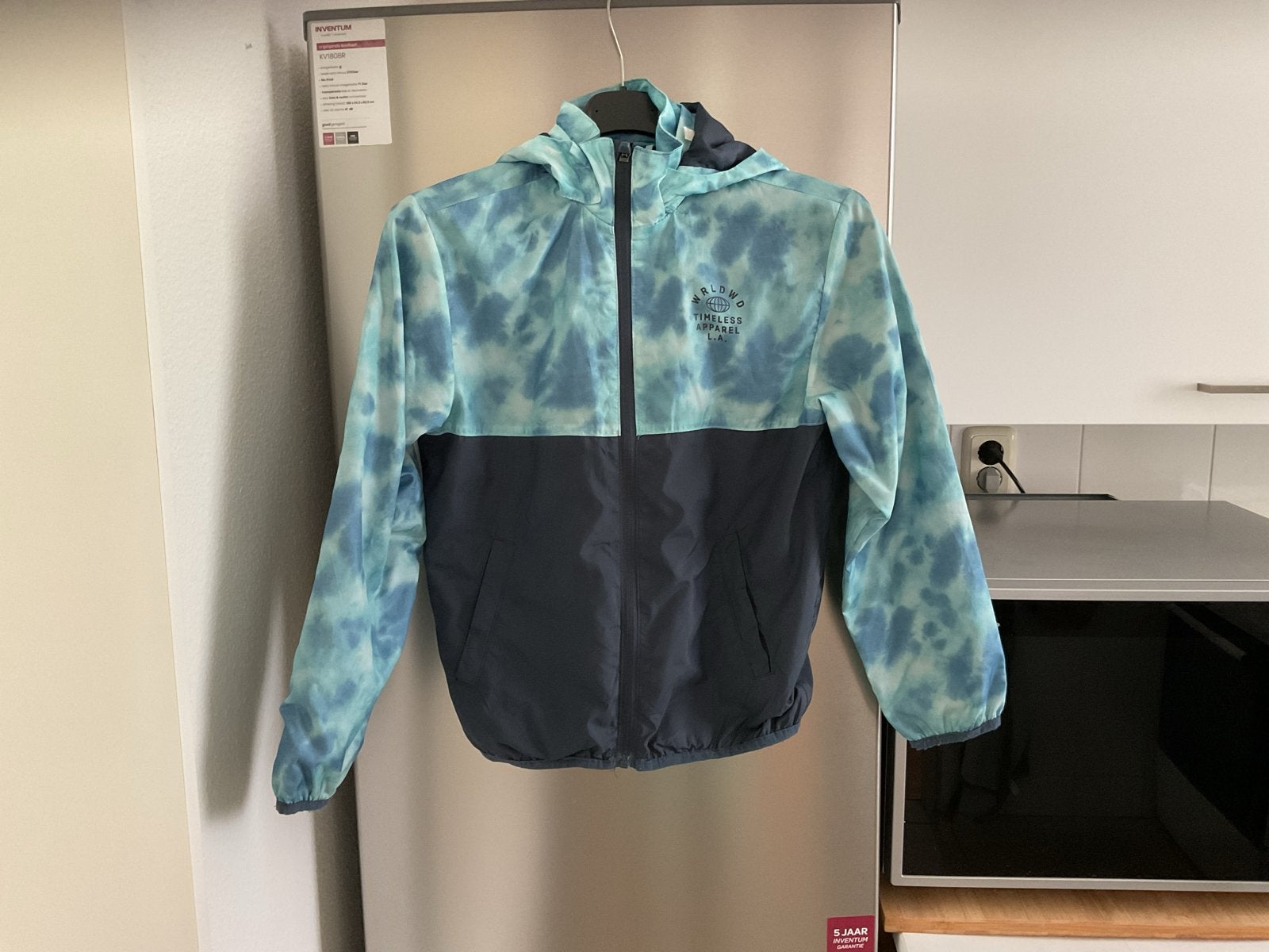 H&M Windjack met Tie-Dye print - Maat 134/140, Ophalen of Verzenden, Gebruikt, Jongen of Meisje, Jas