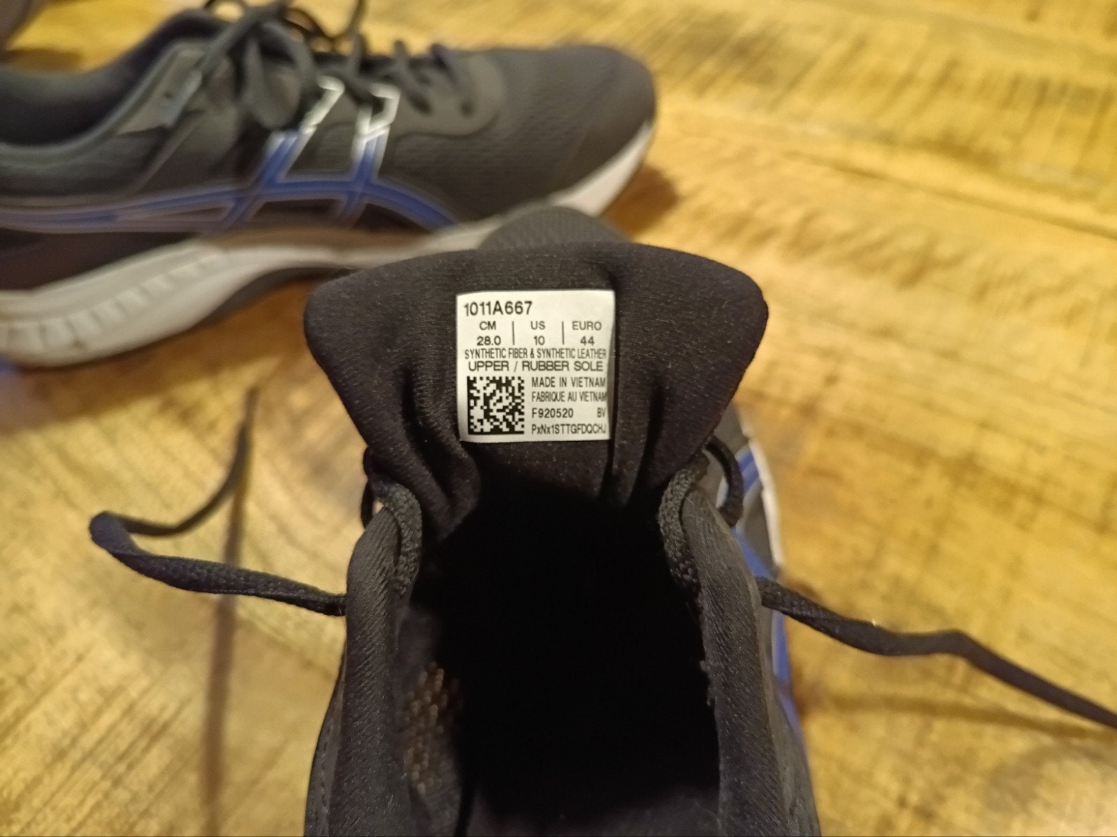 ASICS Hardloopschoenen - Zwart/Blauw, Hardloopschoenen, Ophalen of Verzenden, Zo goed als nieuw, Hardlopen