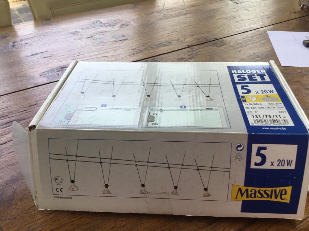 Massive Halogeen Set 5x20W - Nieuw in doos, Verzenden, Nieuw