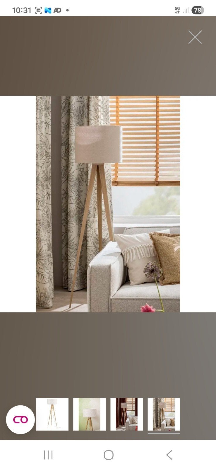 Vloerlamp, Huis en Inrichting, Stoffering | Behang, Ophalen of Verzenden