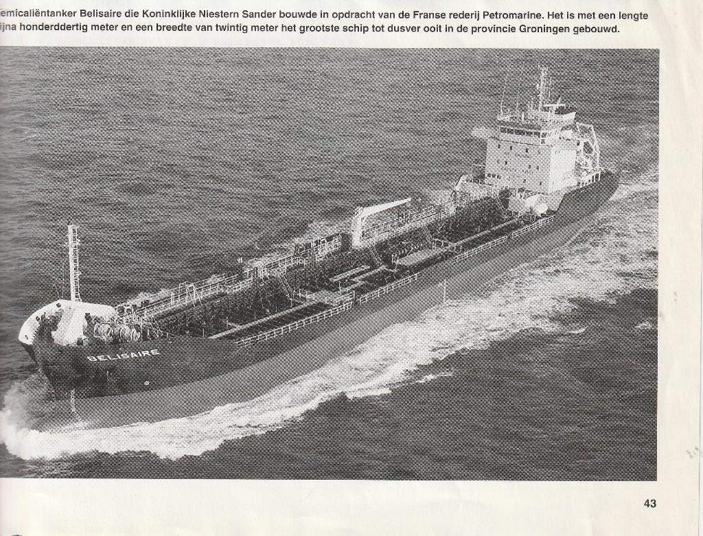 Tanker  Belisaire, Ophalen of Verzenden, Gebruikt, Motorboot of Zeilboot, Kaart, Foto of Prent