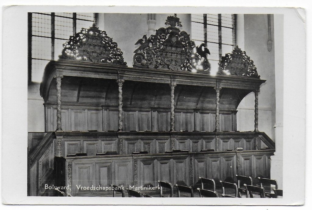 Bolsward Broederschapsbank Ongelopen Ansichtkaart ( B6877 ), Ophalen of Verzenden, 1940 tot 1960, Ongelopen, Friesland