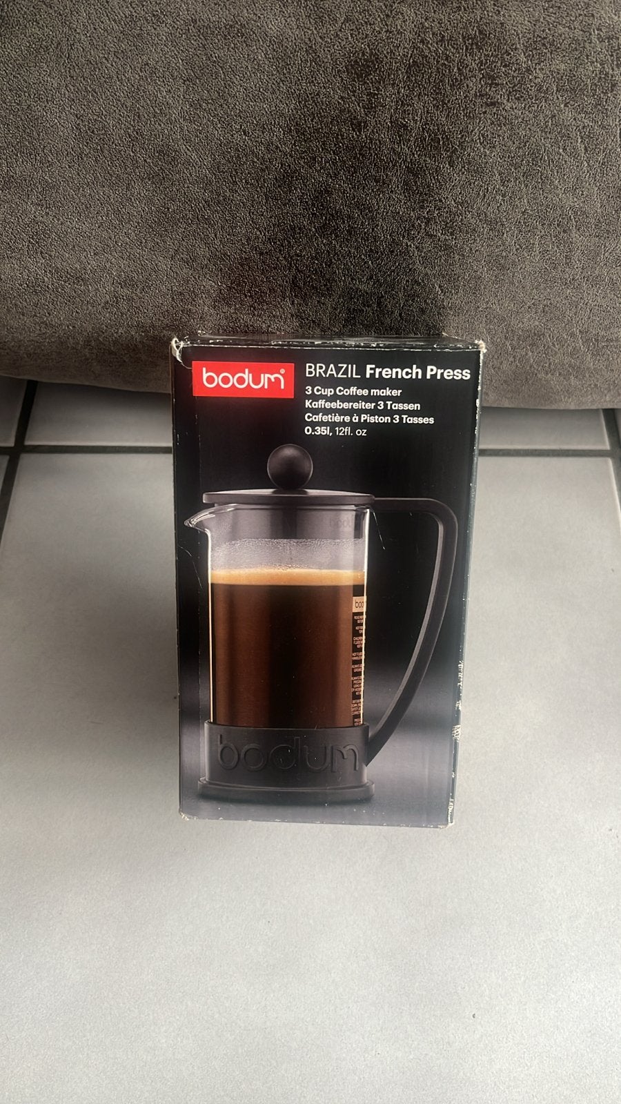 Bodum Brazil French Press - Nieuw met licht beschadigde doos, Ophalen, Overige modellen, Nieuw, Gemalen koffie