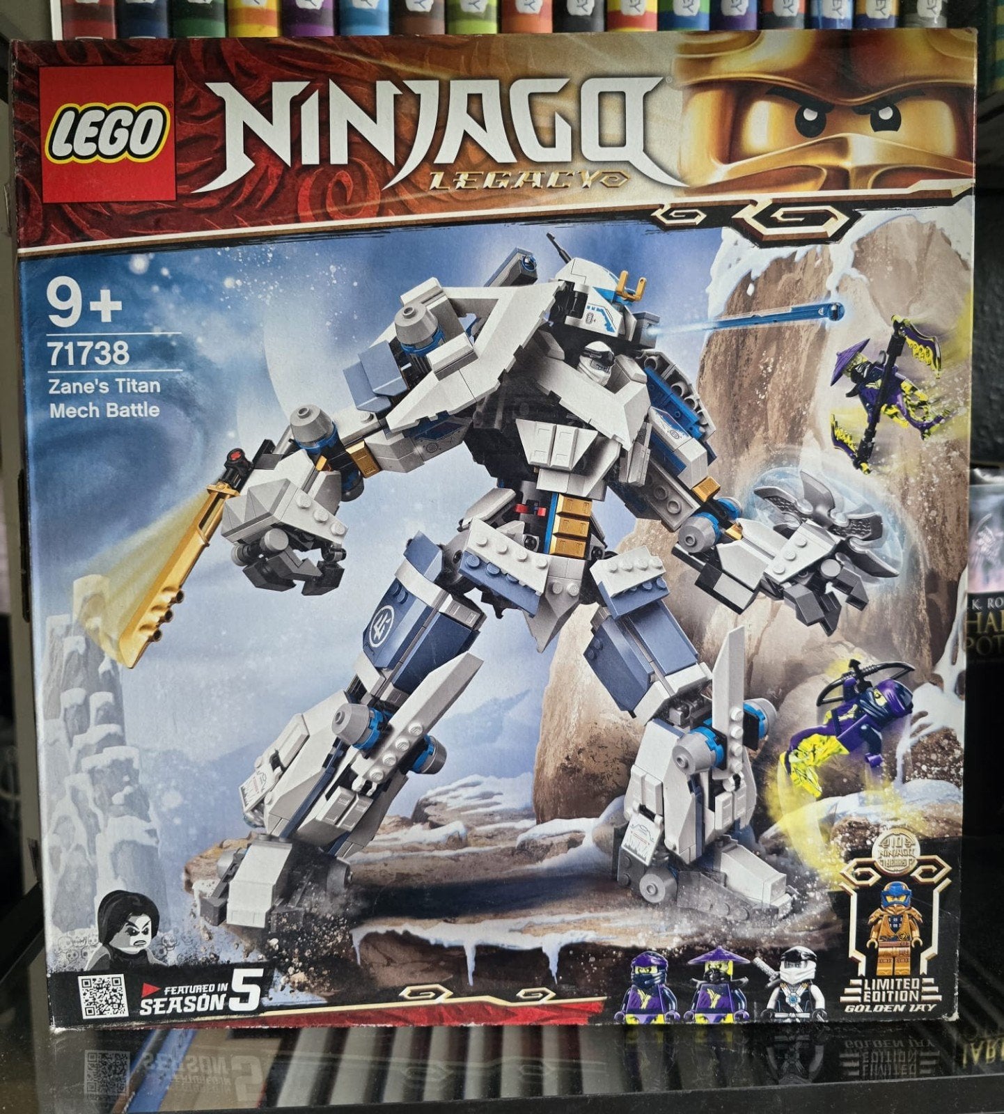 LEGO Ninjago 71738 Zane's Titan Mech Battle, Lego, Ophalen of Verzenden, Zo goed als nieuw, Inclusief minifiguren