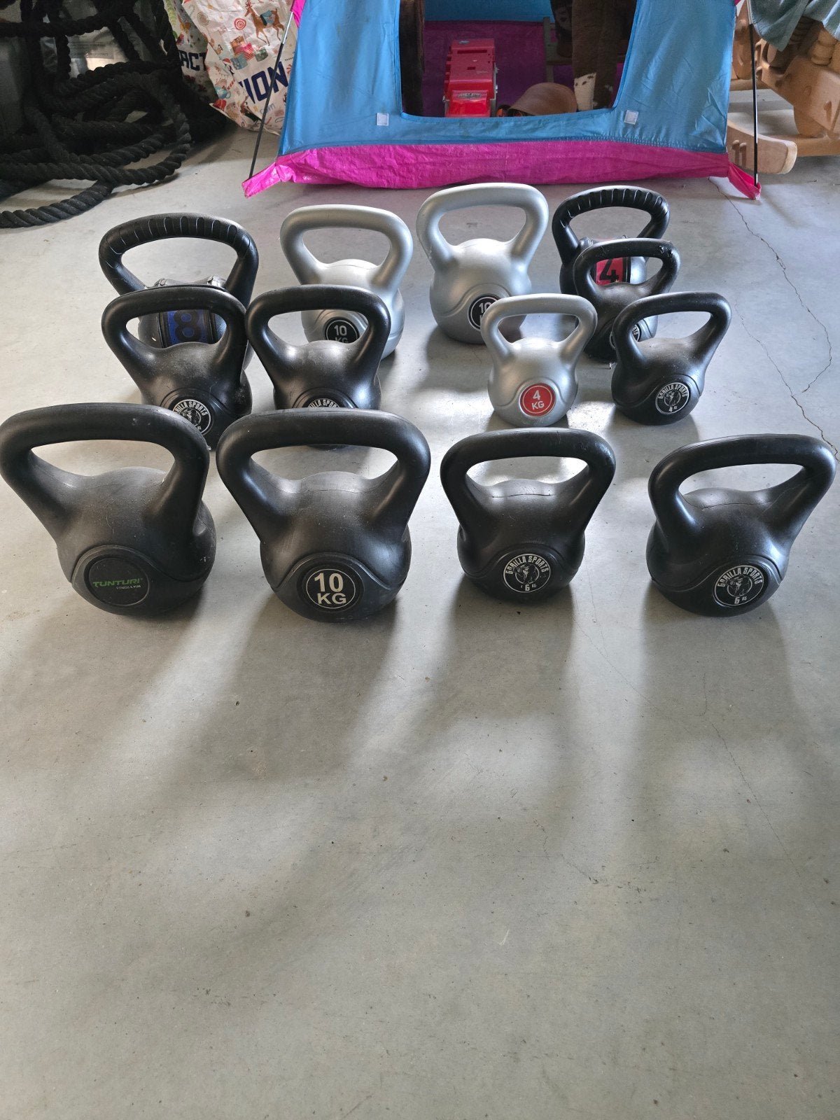 Diverse Kettlebells - Verschillende Gewichten en meer., Ophalen, Gebruikt, Benen, Kettlebell