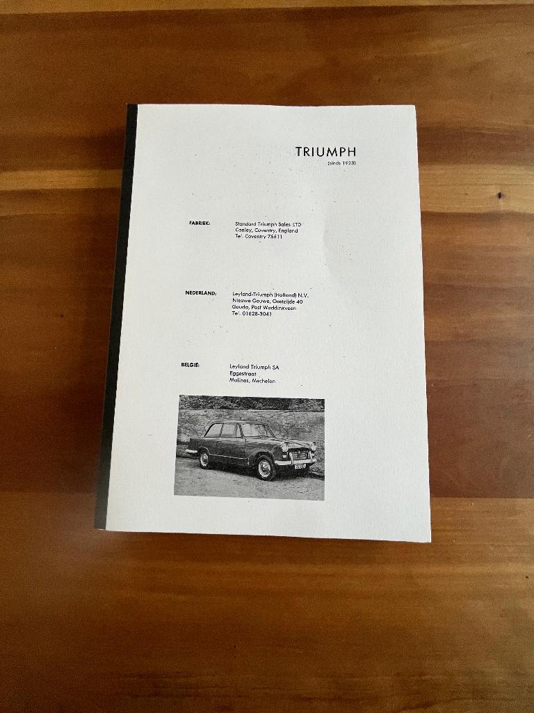 Werkplaatshandboek Triumph, Ophalen of Verzenden
