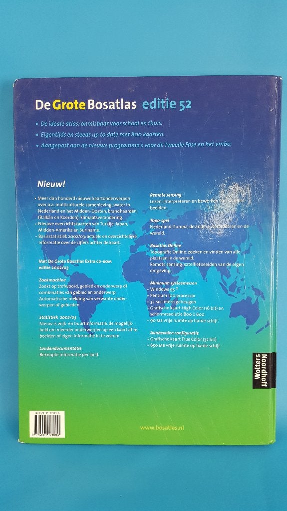 De Grote Bosatlas, editie 52, 2002/2003. 7C8, Boeken, Gelezen, Ophalen of Verzenden, Landkaart, 1800 tot 2000