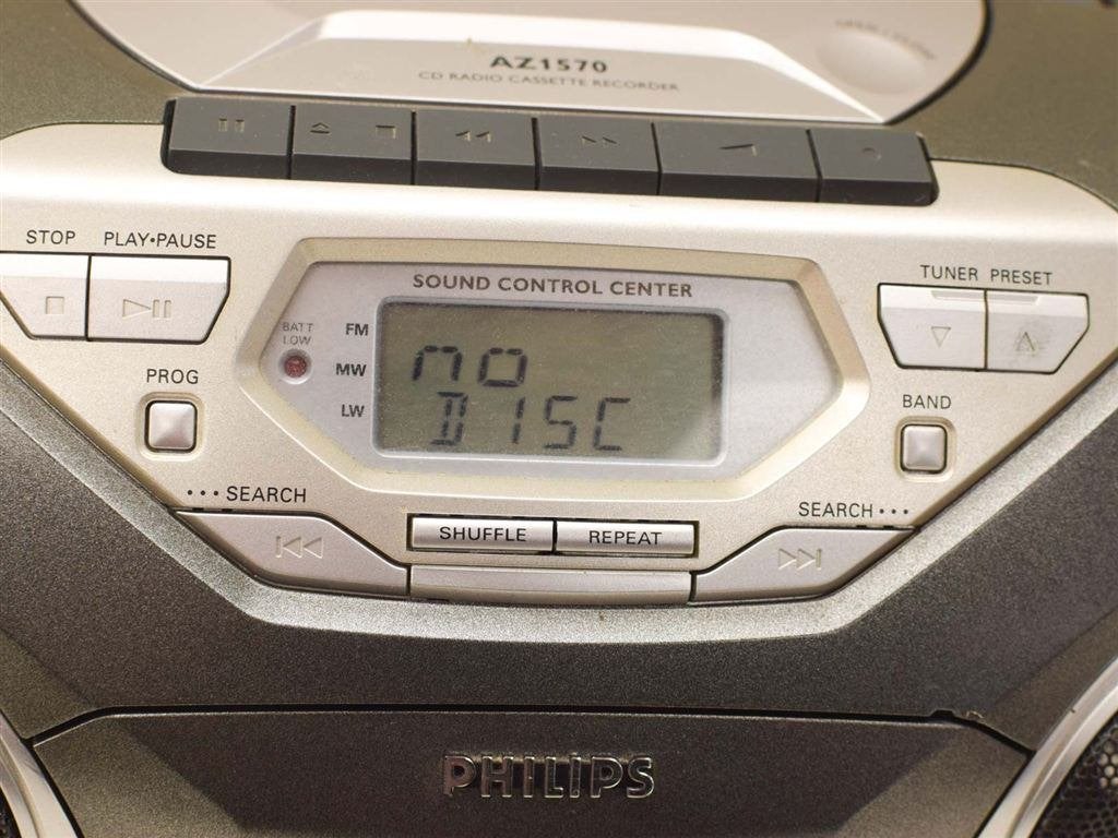 Philips Draagbare radio,cd.cassette recorder 52002, Ophalen of Verzenden, Gebruikt