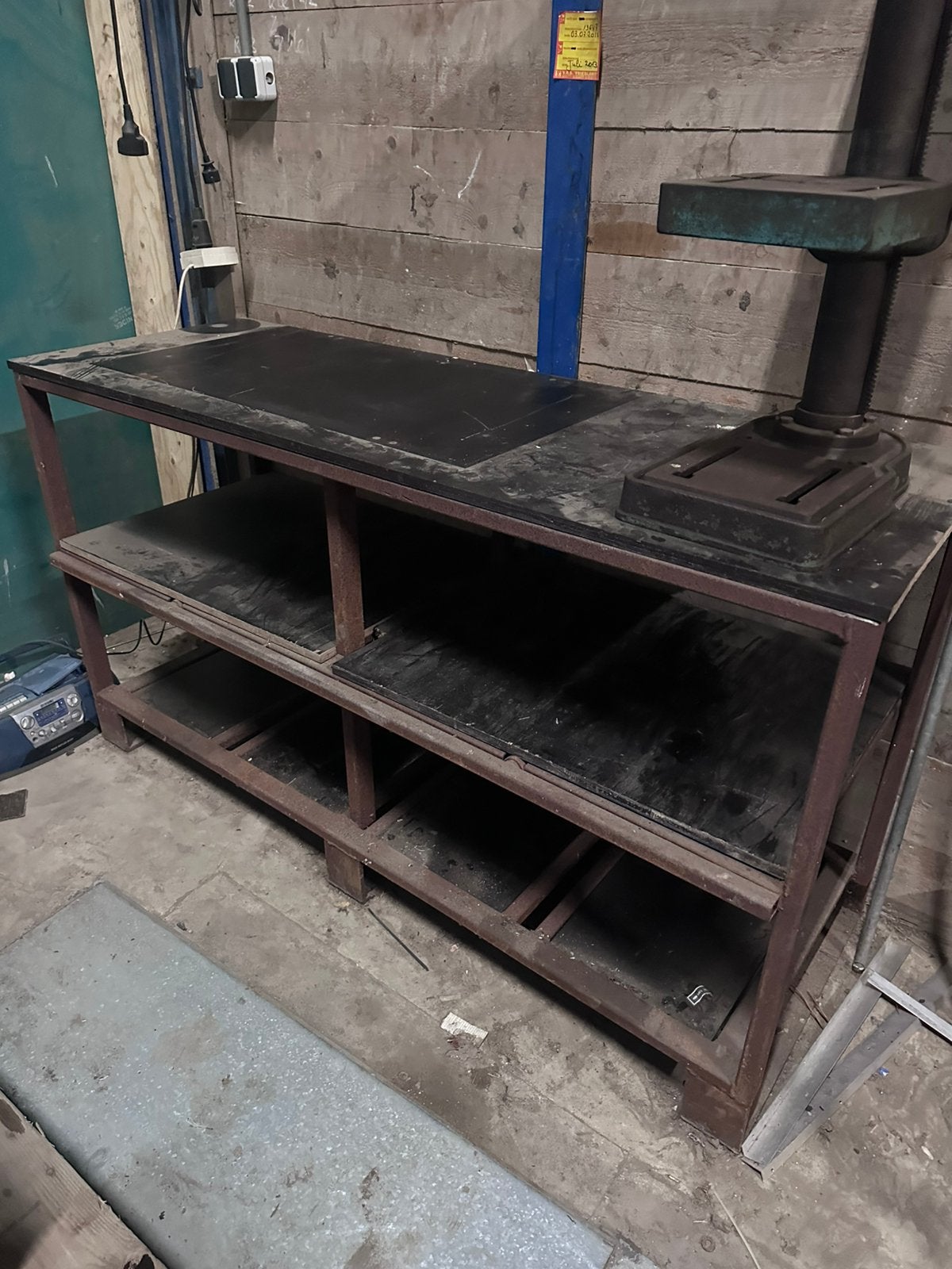 Ijzeren werkbank, Ophalen, Gebruikt, 70 tot 120 cm
