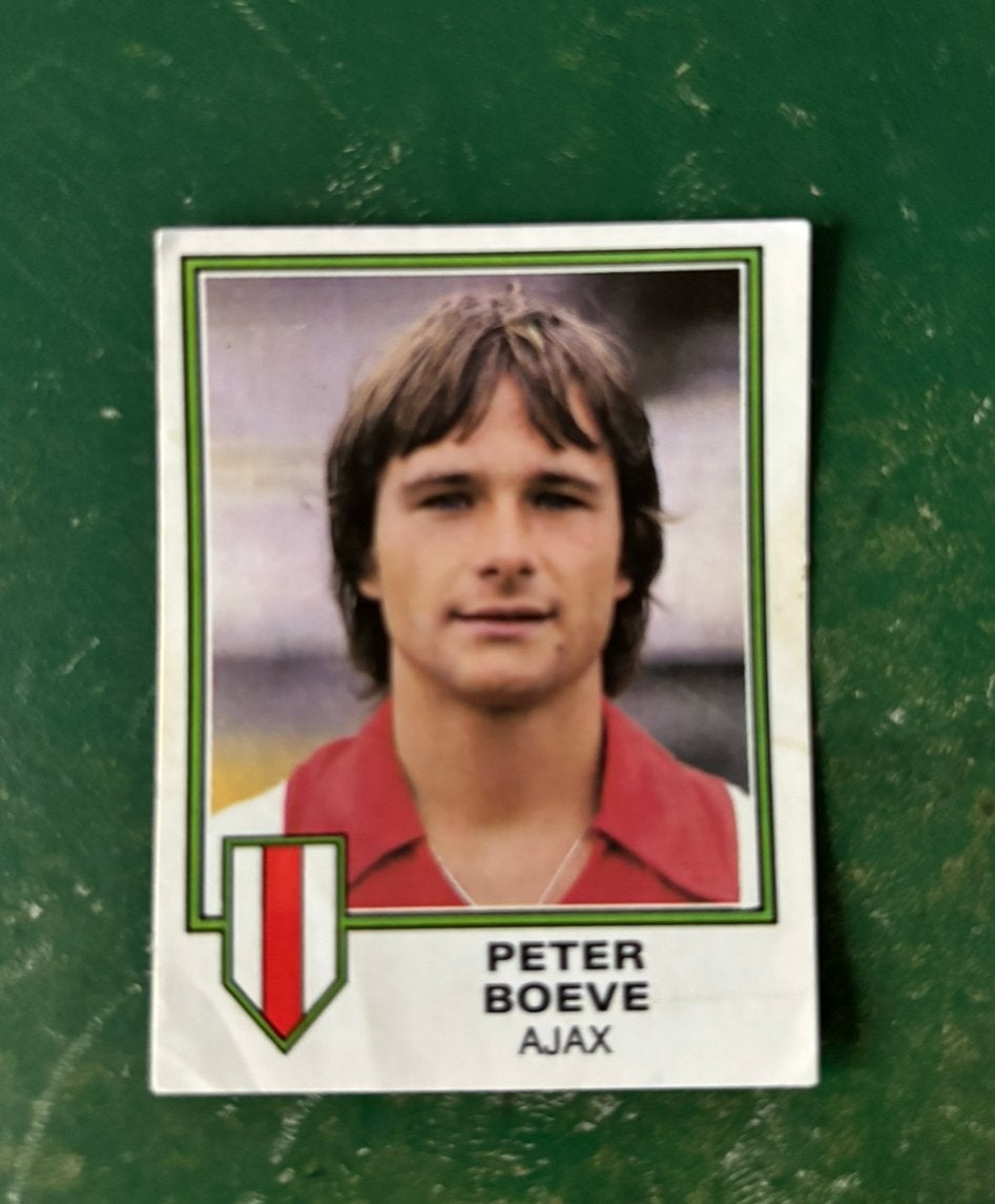Panini plaatje Peter Boeve Ajax voetbal 81, Ophalen of Verzenden, Ajax