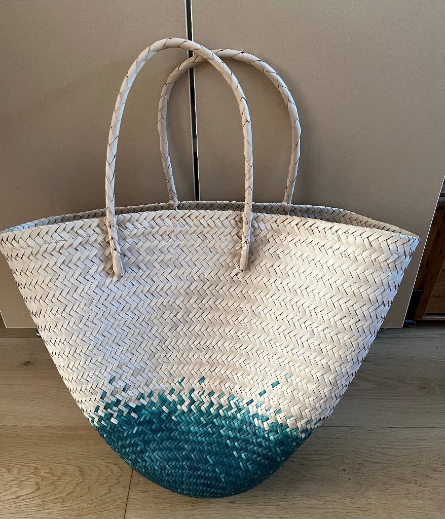 strandtas / gewoven Afrikaanse shopper, Ophalen of Verzenden, Nieuw, Overige kleuren, Shopper