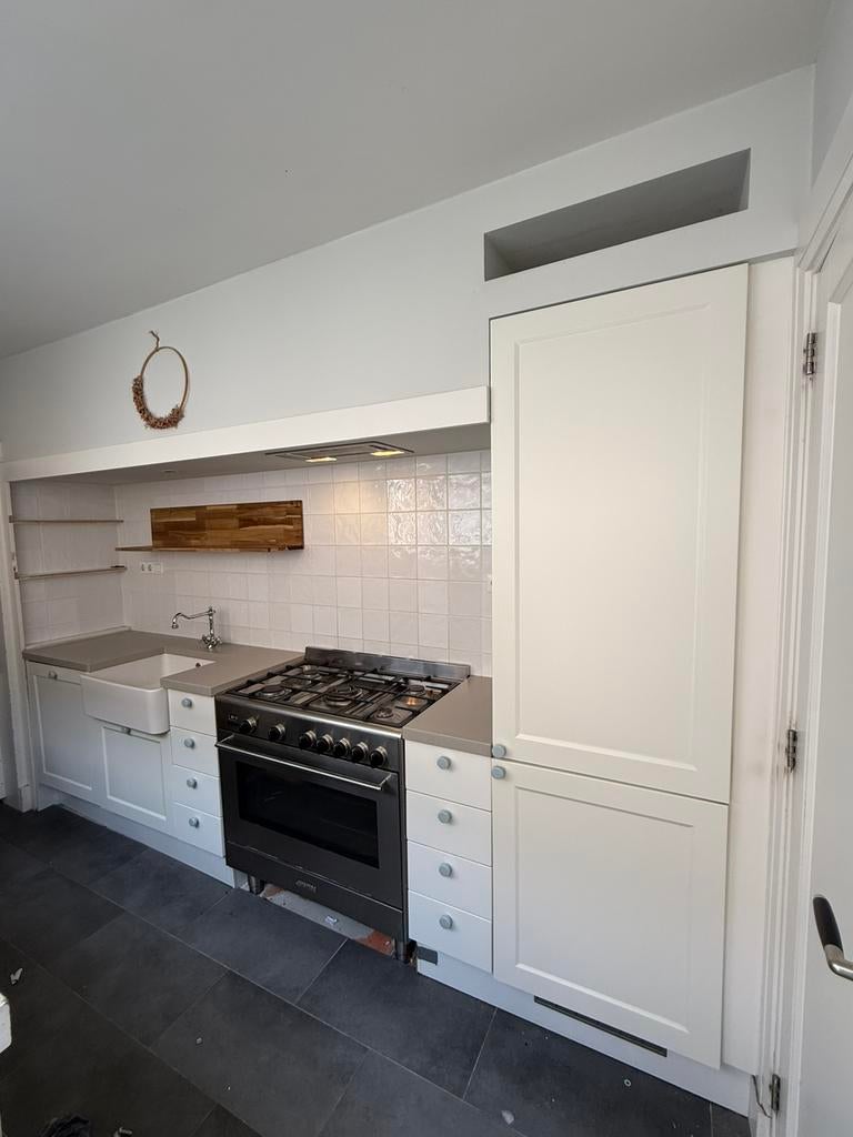 Complete Rechte Keuken + Apparatuur + GEDEMONTEERD, Ophalen of Verzenden, Wit, Composiet, Enkelwandige keuken